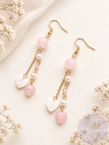 Pink-Gold Earrings 2.