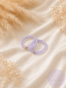 Minimalistic Ring Violet w Dot