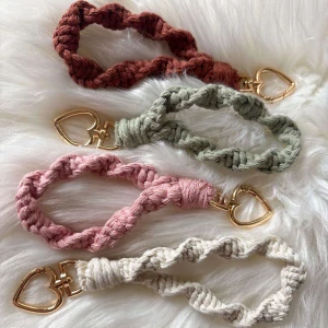 Macrame Twisted Keychain